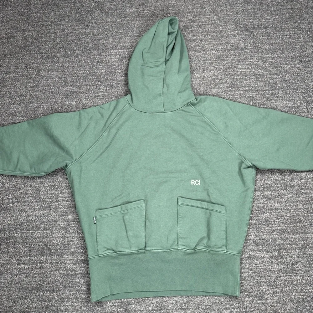 Levis X Reese Cooper Green Cotton Embroidered Hoodie Medium Green Sweatshirt